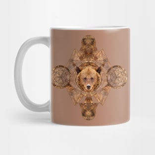 Bear in Sacred Geometry Ornament Mug